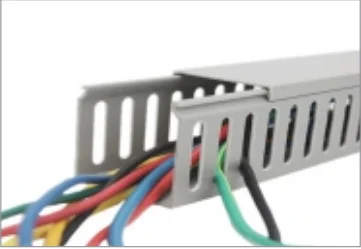 SiRON  G013  PVC trunking 60 x 40 slotted U channel wire cable tray