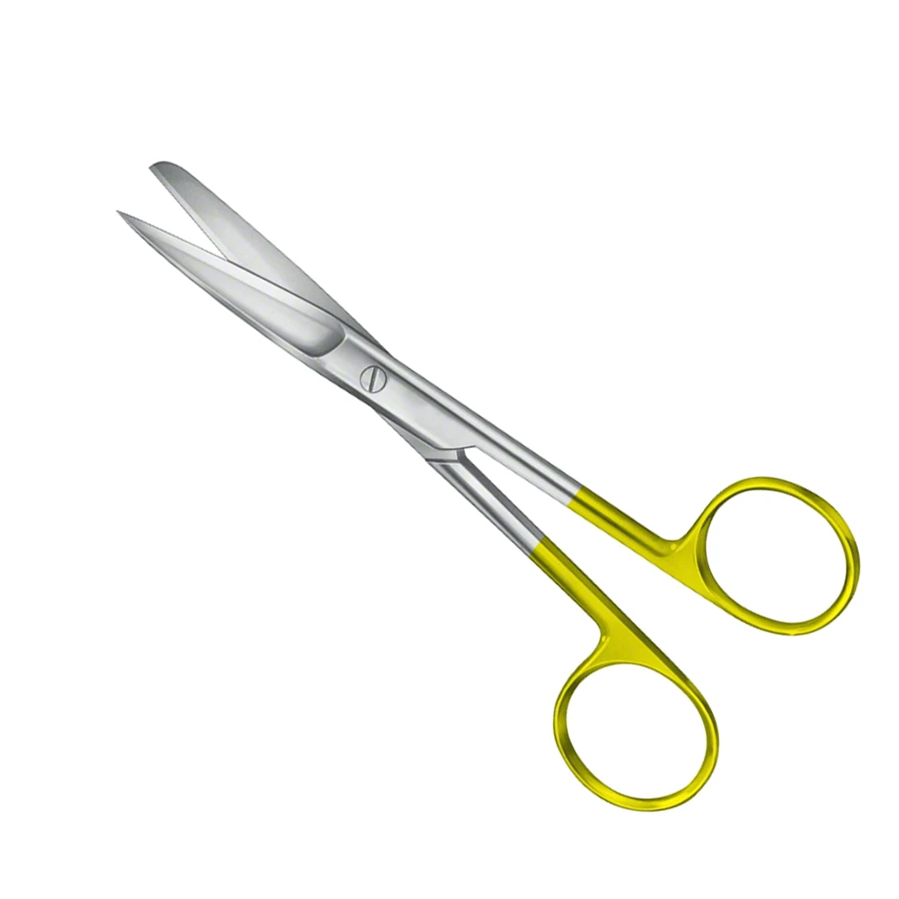 Wholesale Half-Gold Metal Steel Surgical Scissors Sharp Tip and Smooth Edge for Nursing Operation Room Use Dressing Scissor