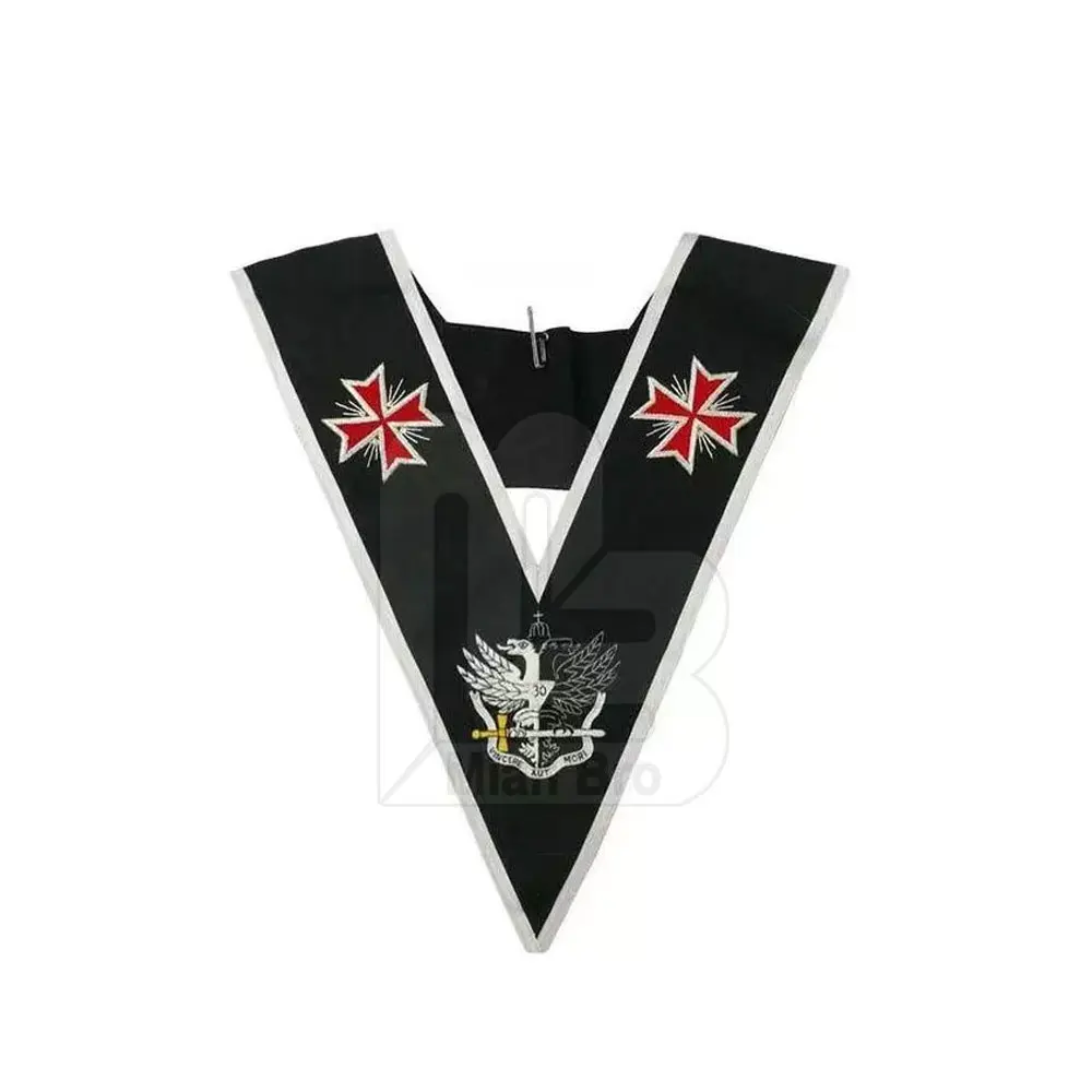 Masonic Collars Hand Embroidered Masonic Scottish Rite Worshipful Master Collar