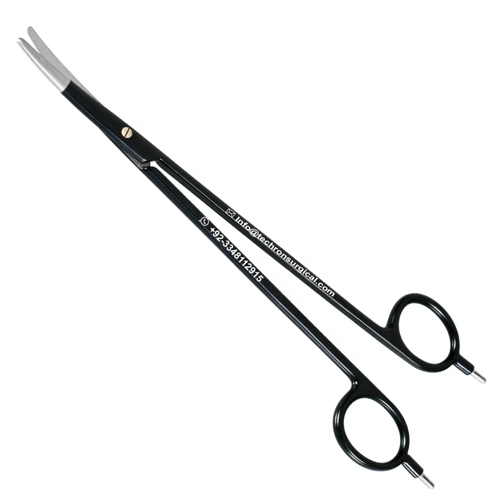Electrosurgical Ceramic Blade Metzenbaum Bipolar Scissors Curved