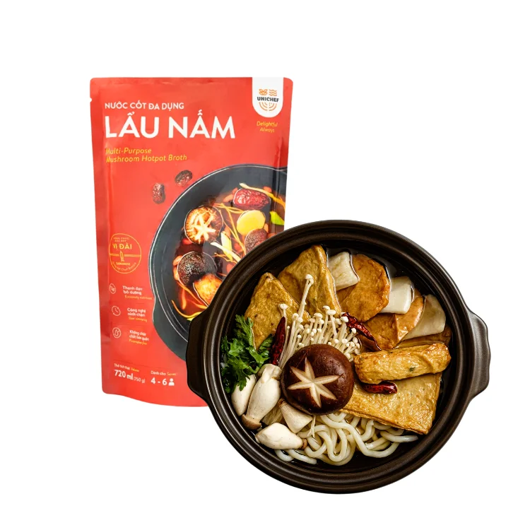 Hotpot Soup Sauce Good Quality Mushroom Hotpot Broth Unique Flavor Instant Soup Ingredients High-Grade From Vietnam Manufacturer