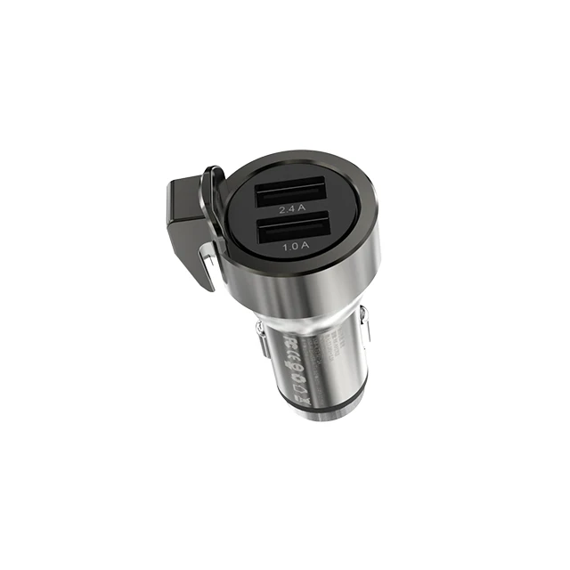 Reaice17W Seatbelt Cutter and Window Glass Breaker Dual Ports Car Charger