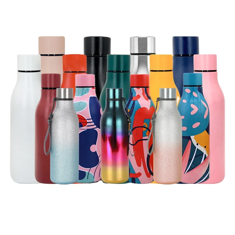 Custom 18.5oz Stainless Steel Vacuum Insulated Water Bottle, Leak Proof, Keeps Drinks Hot/Cold, BPA Free
