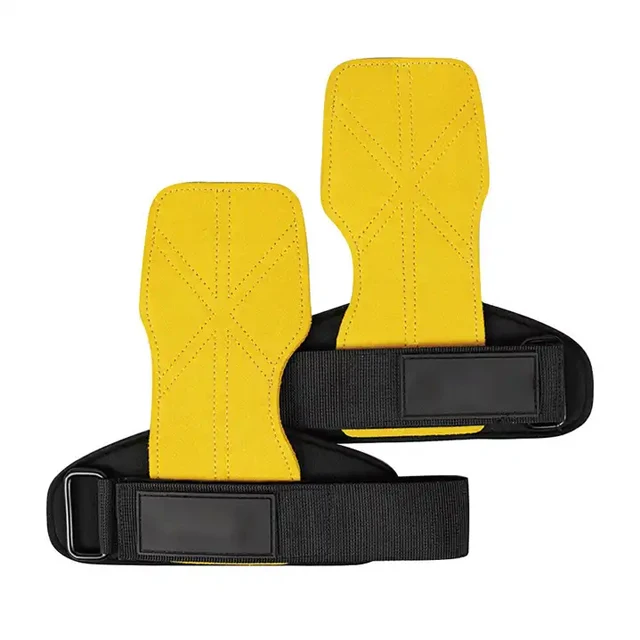 Enhanced Gym with Leather Grip Pads - Power Hand Grips for Strength Training and Weight Lifting | Premium Fitness Gear