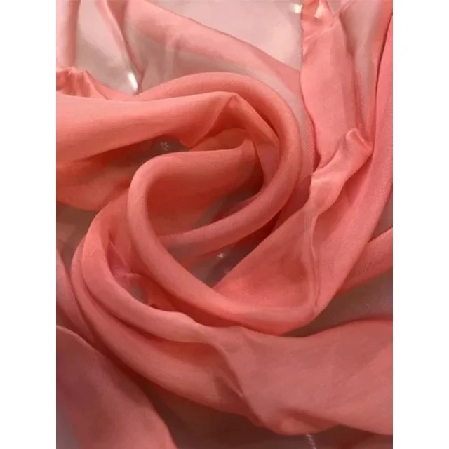 Factory 2024 High Quality 100% Polyester Wedding Decoration Solid Color Organza Fabric For Making Dress