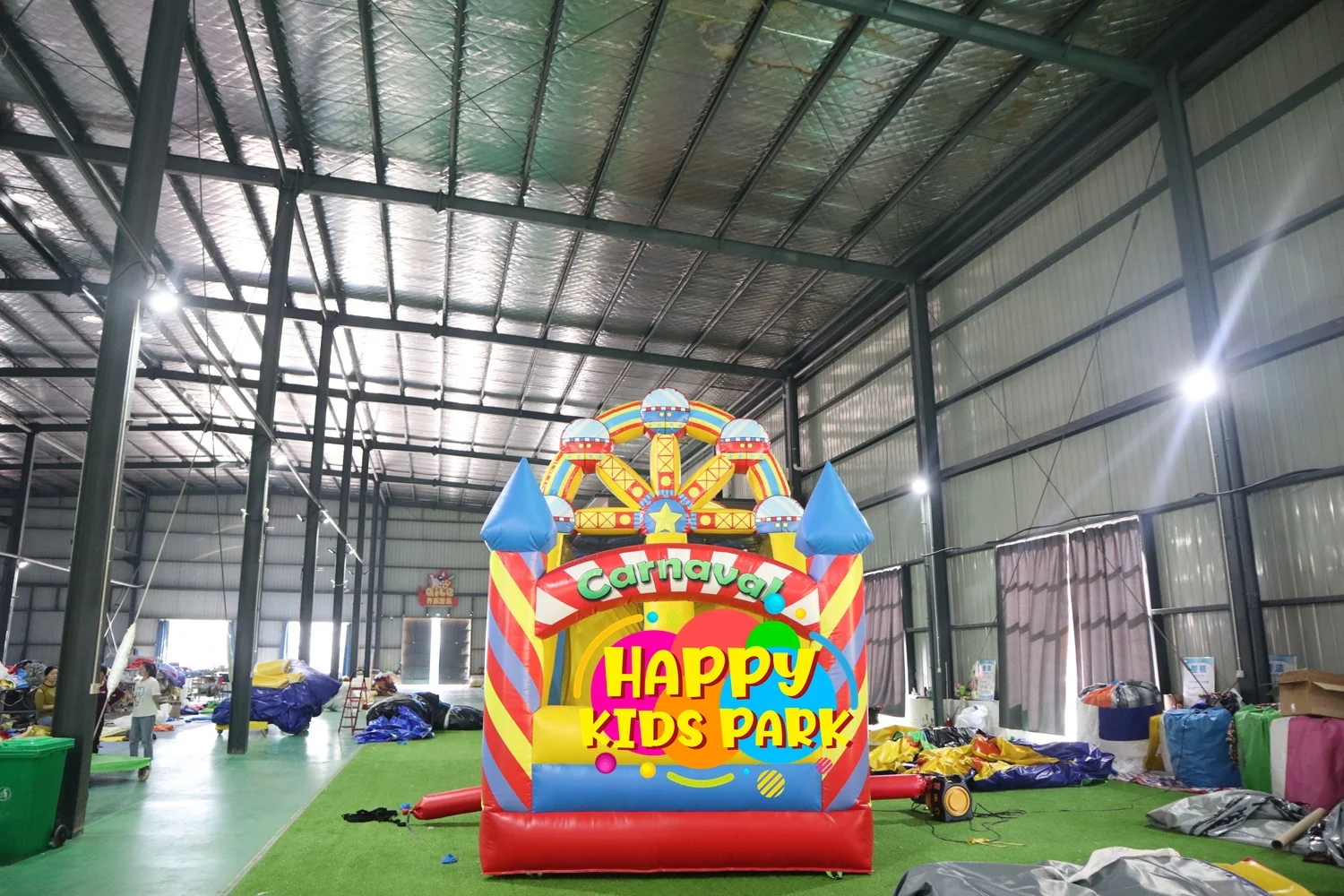 Inflatable Carnival Sports Amusement Park Facilities Exciting Obstacle Course Adventure outdoor game playground