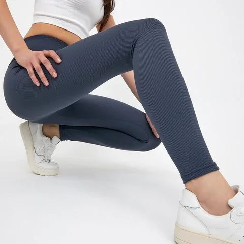 High Waisted Green Colorful Woman Fishnet Elastic Fitness Push Up Para Capri Seamless breathable polyester Yoga Leggings