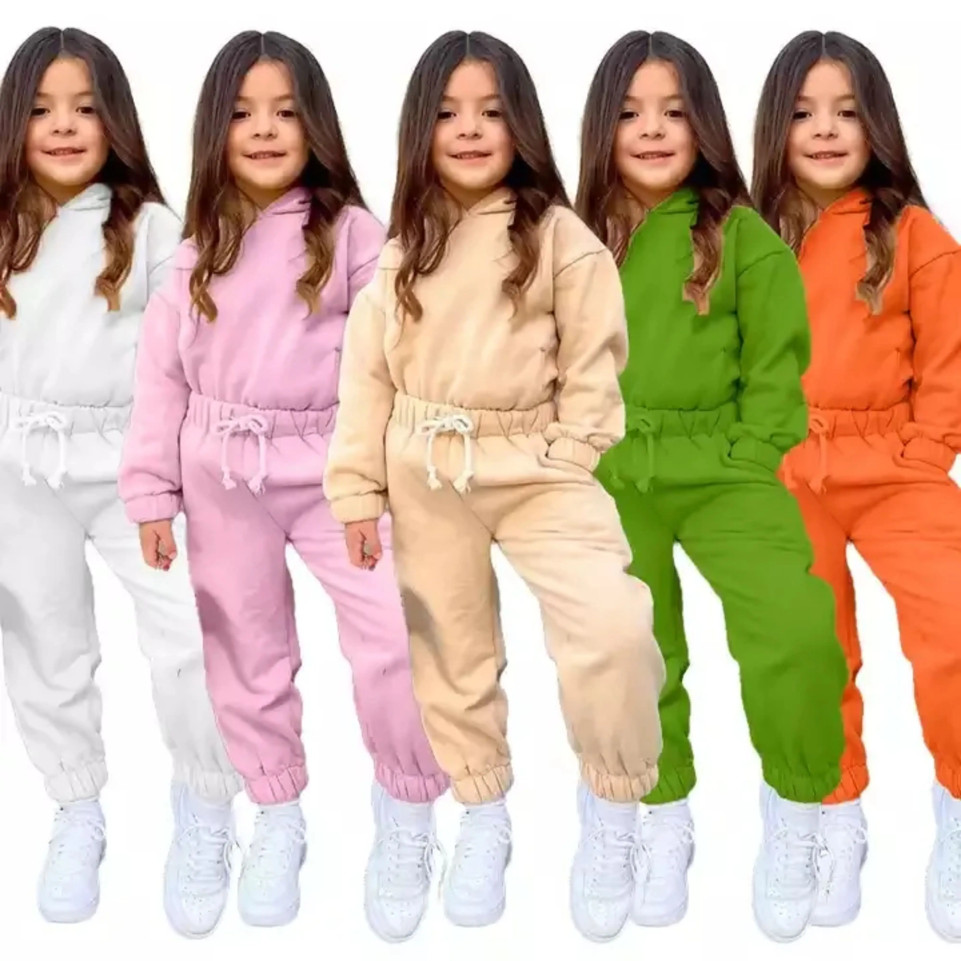 Children warm hoodie set 2023 autumn winter toddler little girls clothing sets kids tracksuits clothing outfits children girls