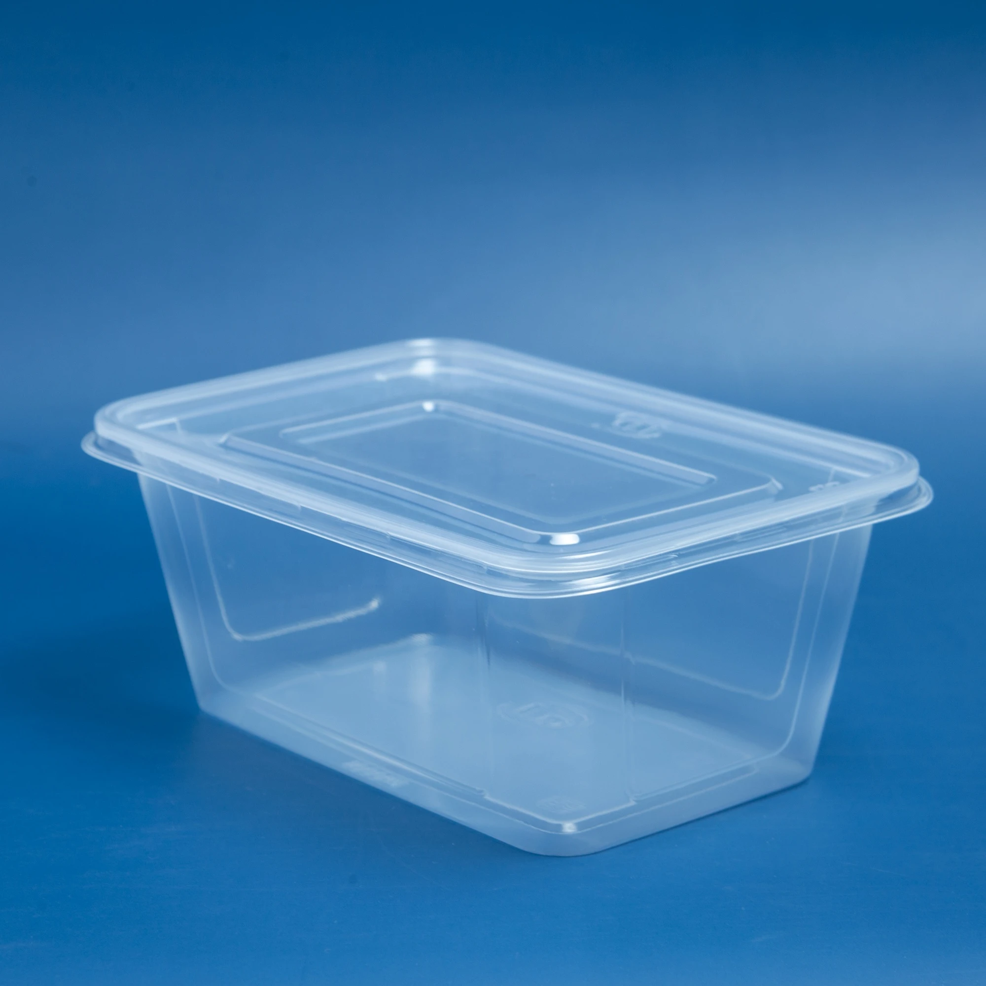 Disposable Rectangle Shape Plastic Box 550ml 650ml 750ml 1000ml  For Food/Fruit/Salad With Lid Transparent Customized Logo