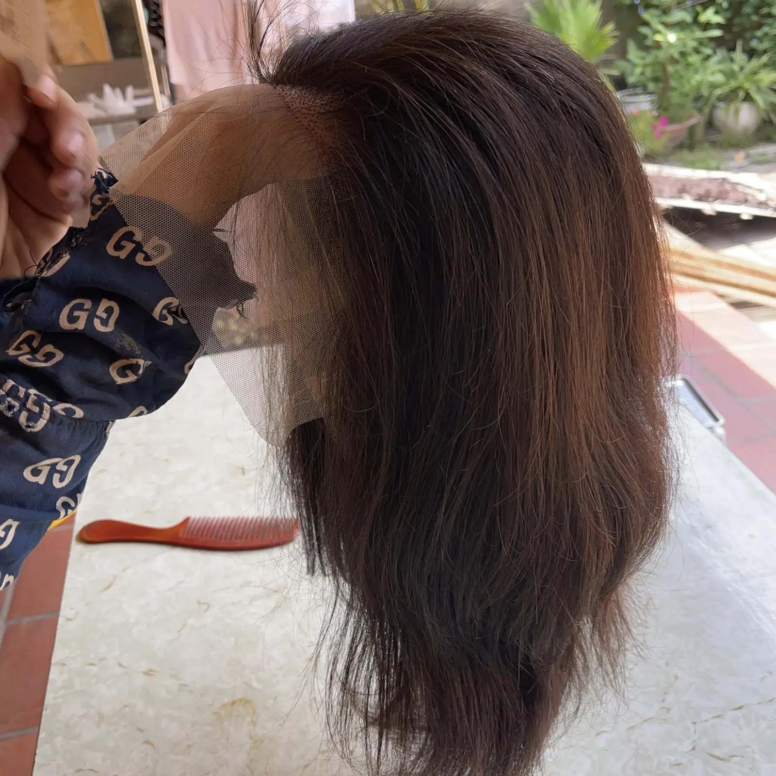 High quality products from Vietnamese raw hair products wholesale, 360 front straight natural wigs silky