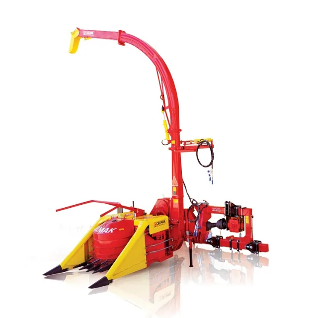 Row Independent Corn Silage Forage Harvester Maize Chopper fitted with Tractors straw cutting grass hay