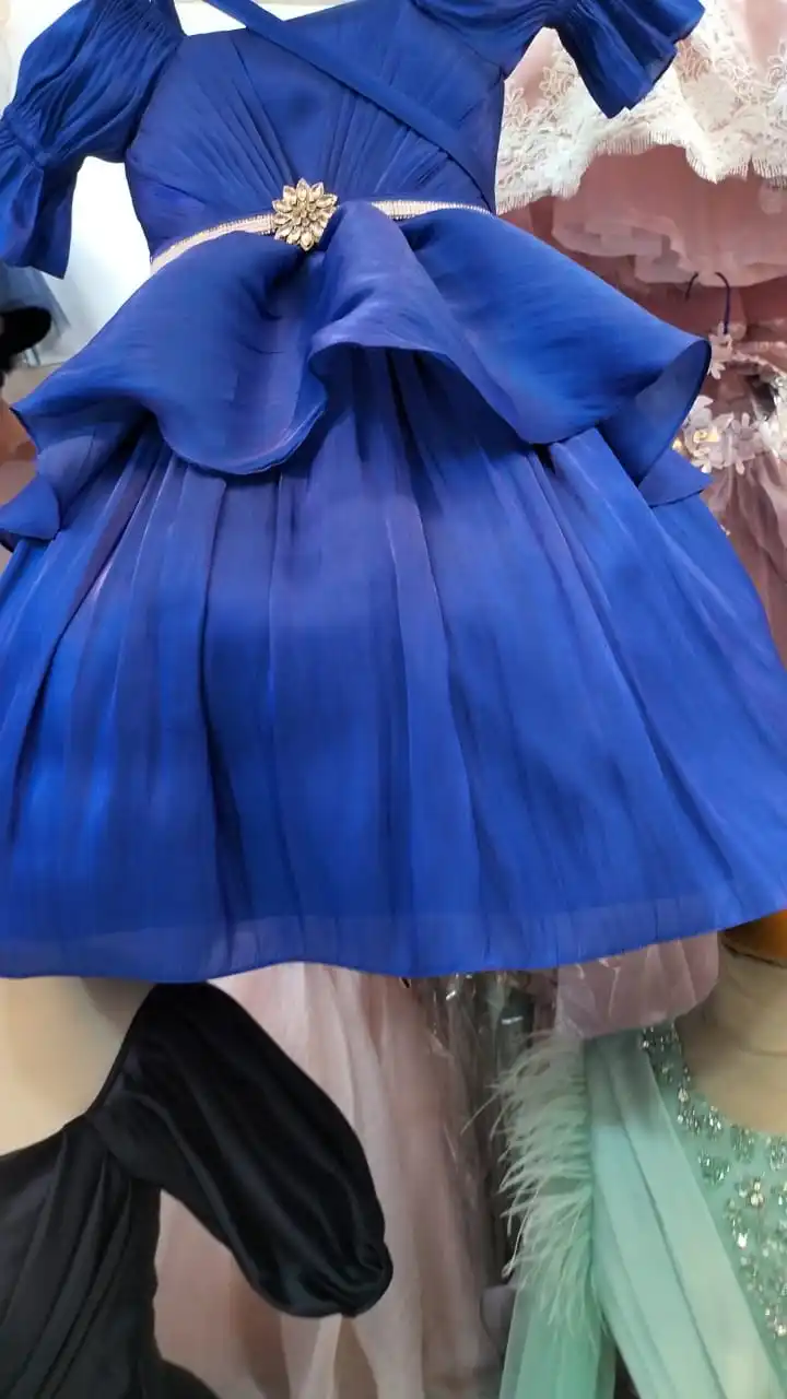 High Fashion Midi Dress Women Cross Collar Heavy Embroidered Best Selling Super stylish Midi Dress Evening Party Prom Dress