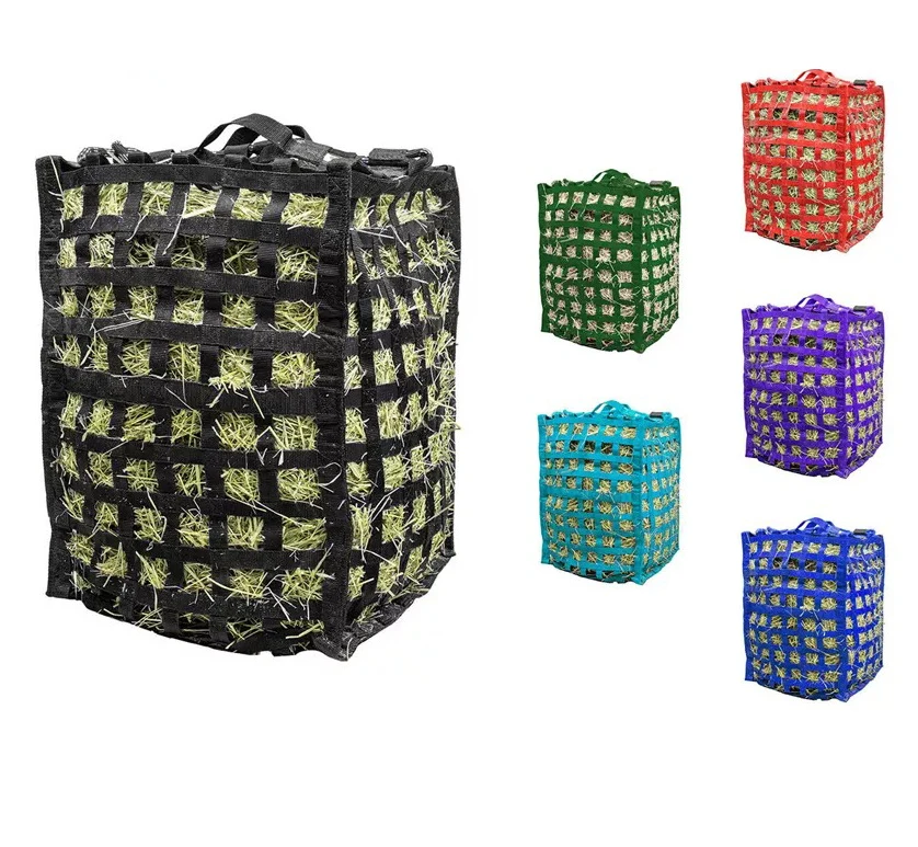 High Quality Cheap Slow Feed Horse Hay Bag Horse Feed Bag with Custom logo
