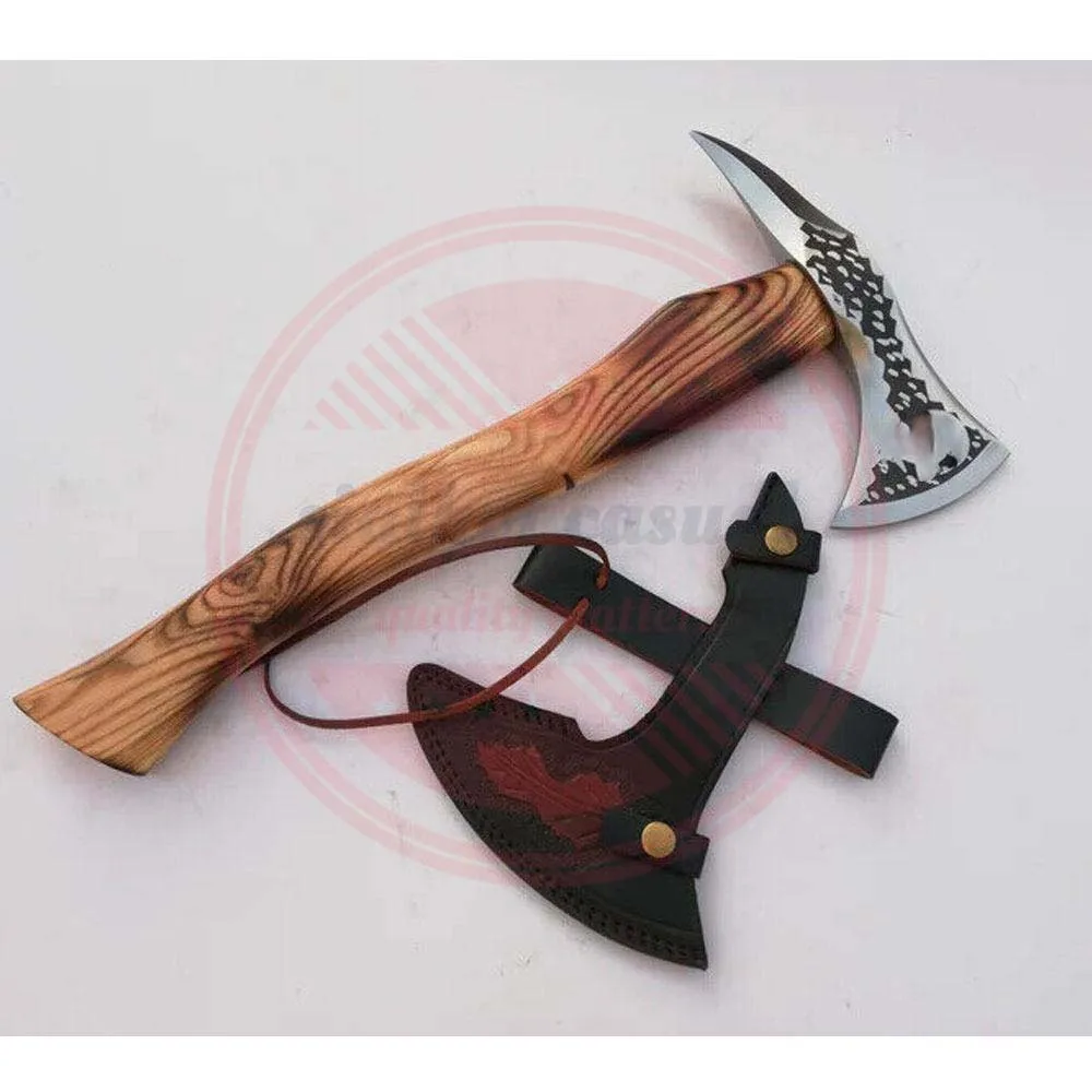 HANDMADE WHOLESALE HIGH STEEL CARBON HUNTING VIKING TOMAHAWK AXE HANDMADE AXES FOR SALE