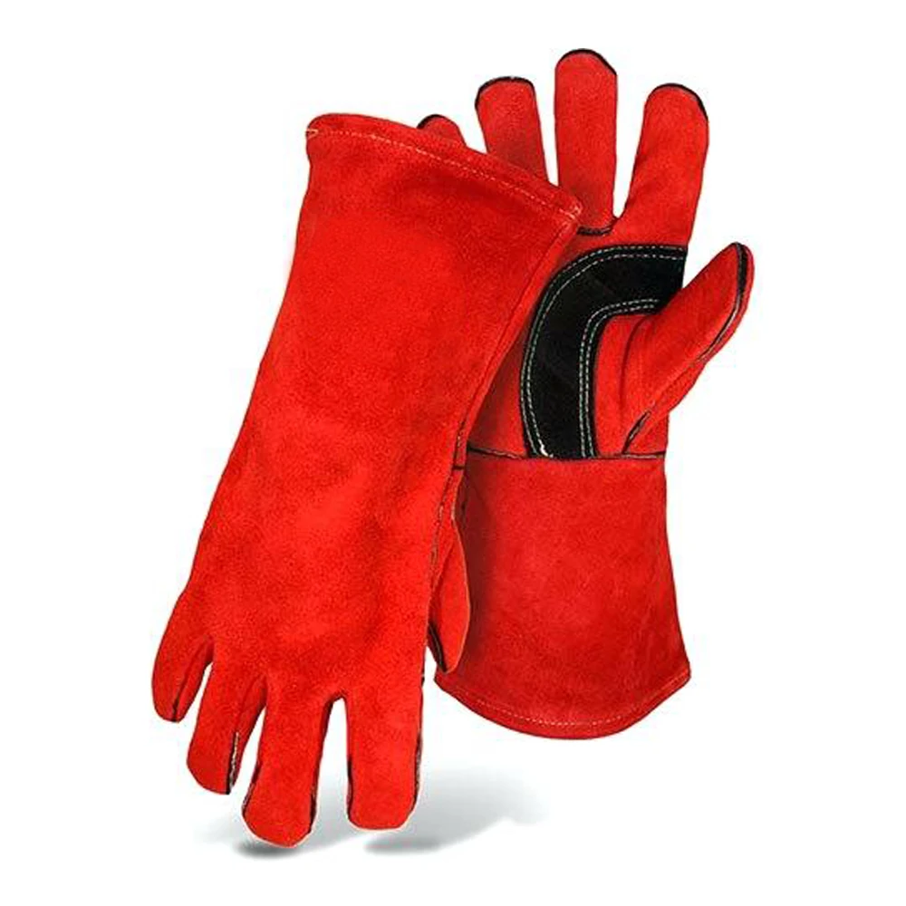 New Wholesale Price Manufacture Best Cowhide Leather Tig Welding Gloves For Professional Use