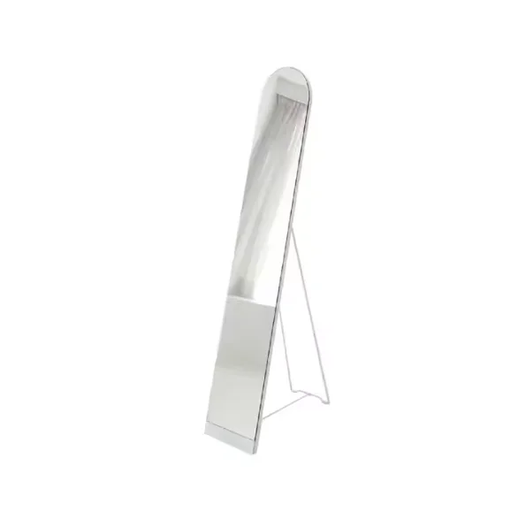 Full Body Floor Leaning Mirror with Elegant Lines and Lightweight Dressing Mirror
