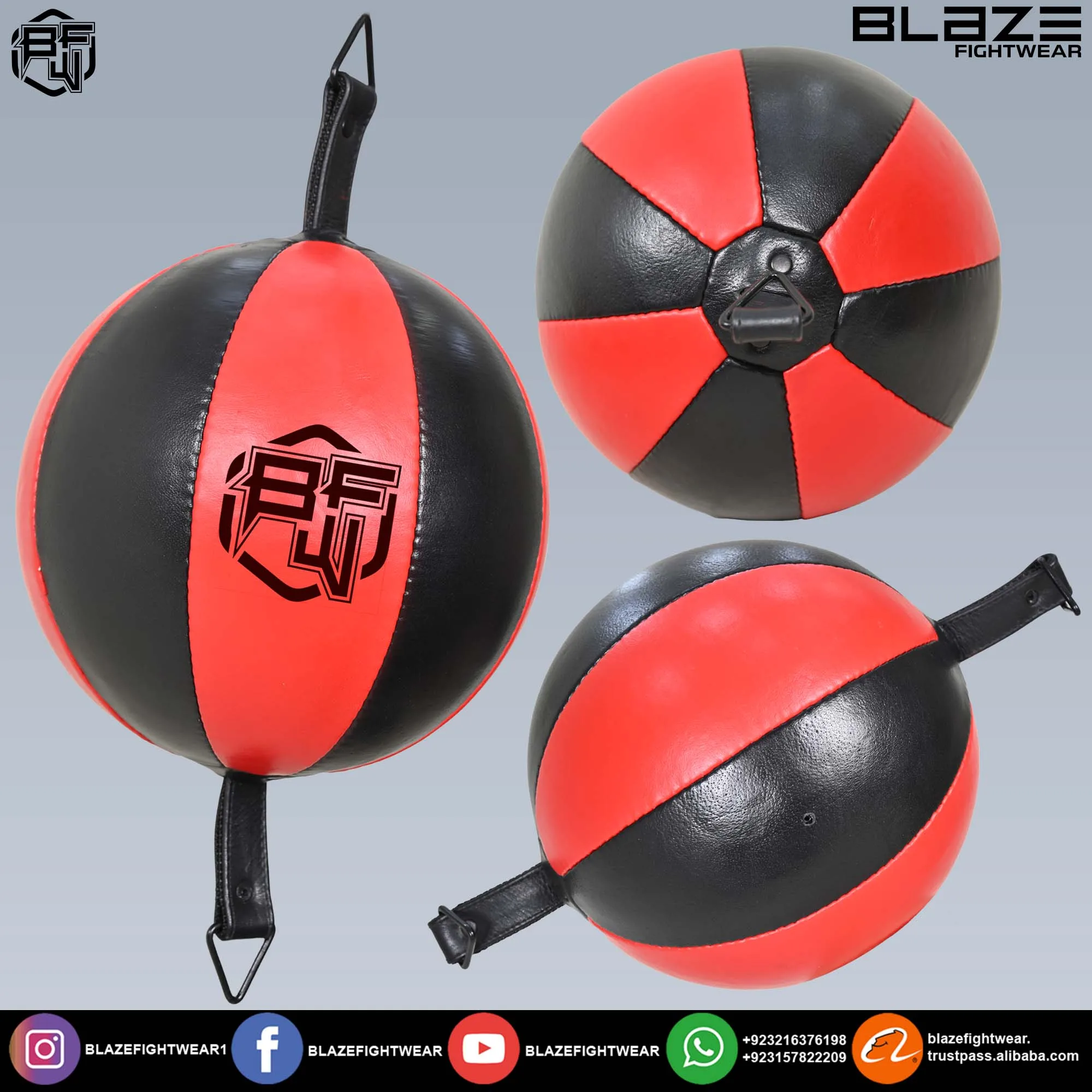 Double End Speed Bag Boxing Equipment Adjustable Punching Training Speed Ball Pu Leather