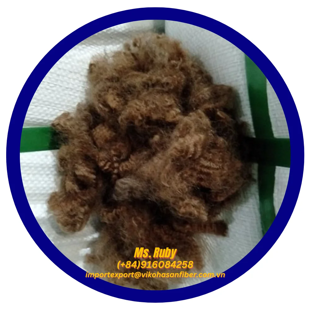 Factory Price 7D HS Brown Hollow Siliconized GRS Fiber PSF Synthetic fiber for filling toy pillow cushion quilt sofa furniture