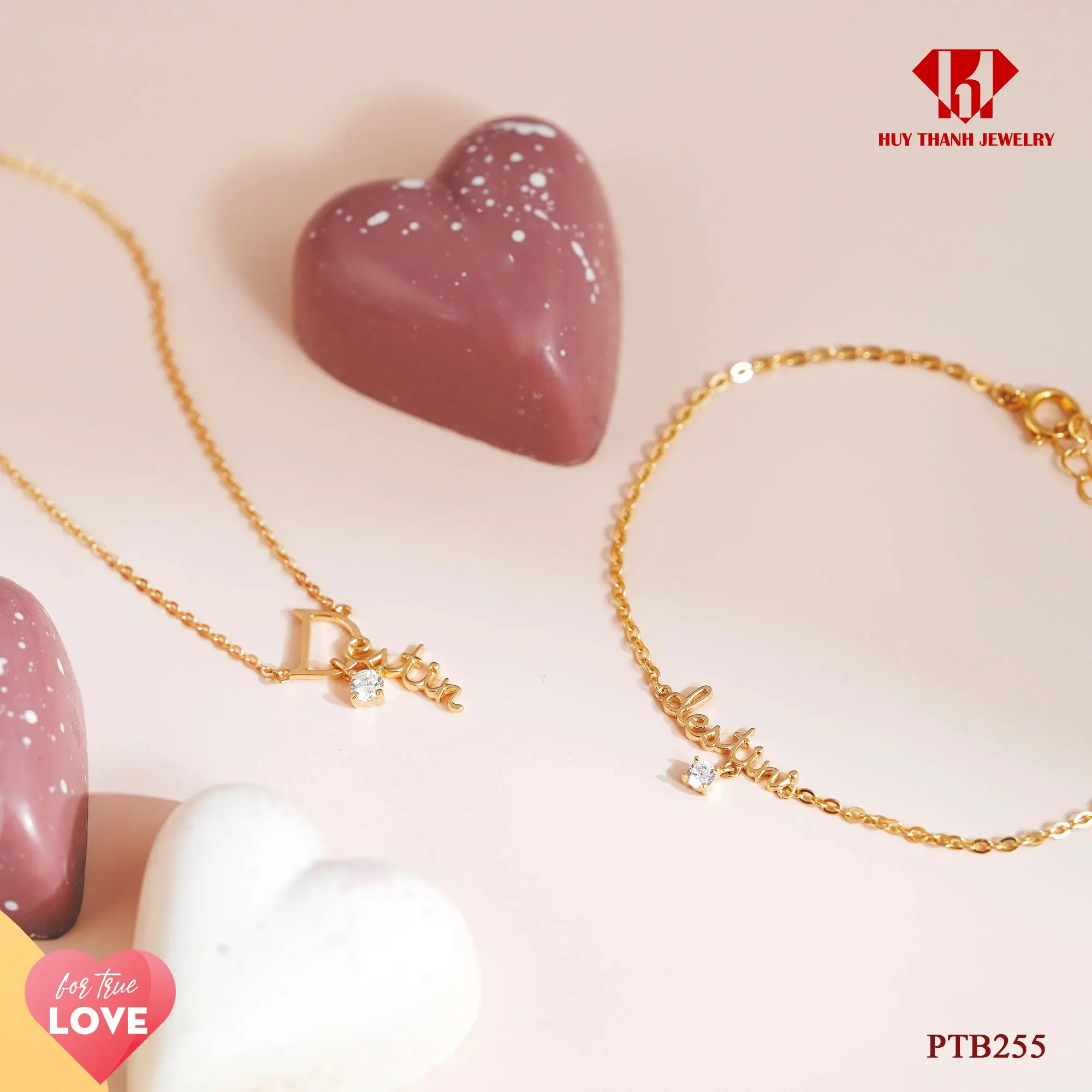 Custom destiny bracelet 18k solid yellow gold bracelet women high quality jewelry manufacturer HTJ brand LPTB255