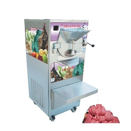 Mr.GELATO- 50 Gourmet Ice - Cream Making Machine New Designed Natural Fruit Ice Cream Floor Machine Supply