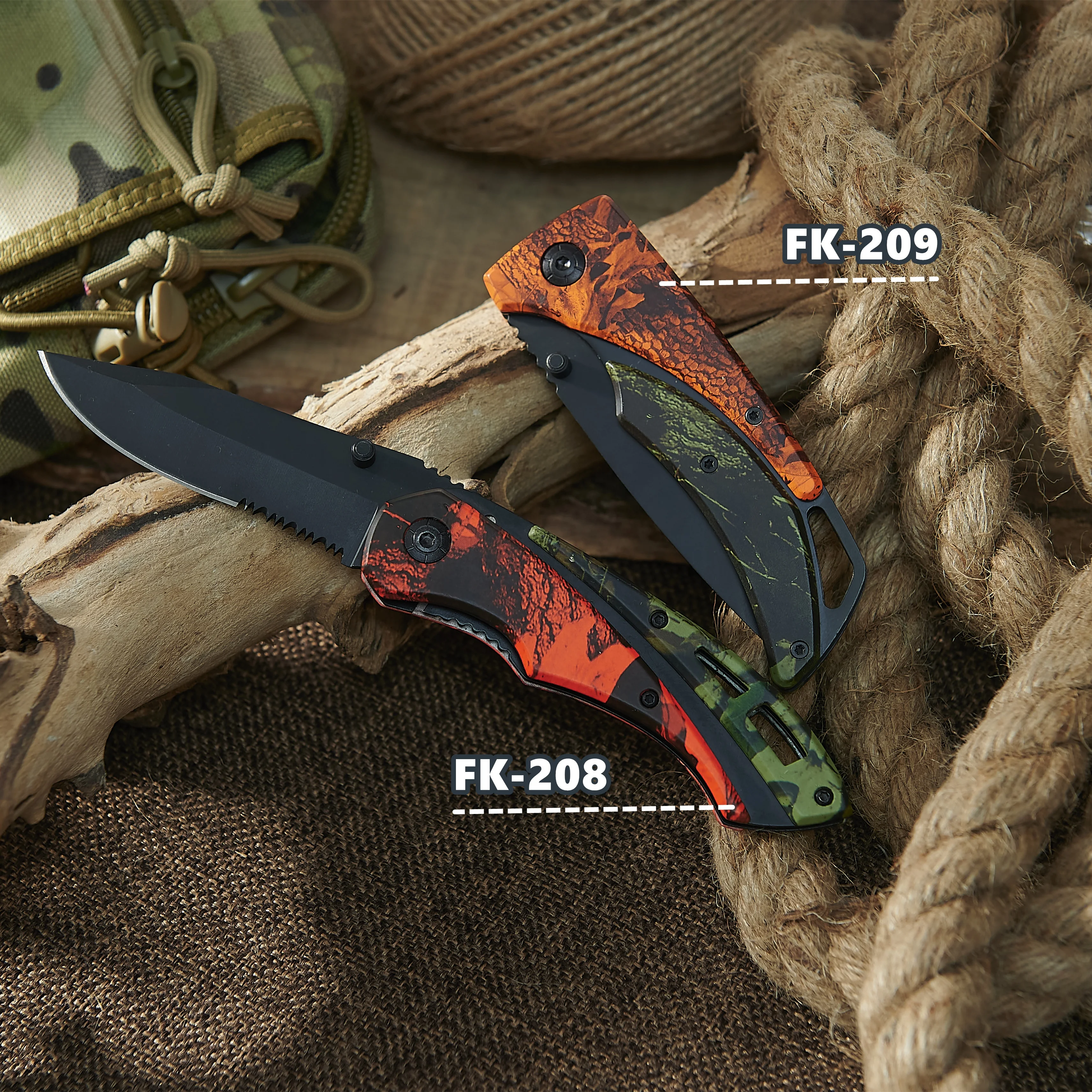 Lightweight Folding Utility Pocket Knife with Serrated Blade for Outdoor, Tactical, Survival and EDC