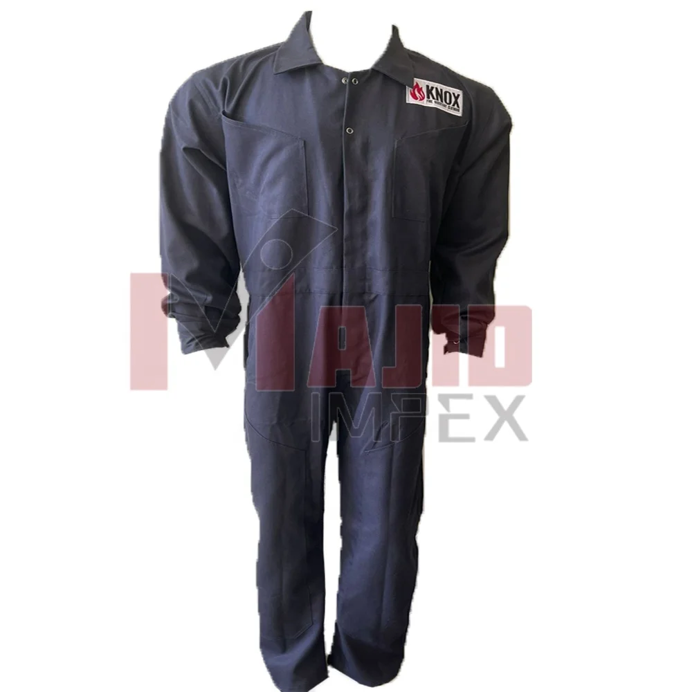 Wholesale fire retardant coverall suit in premium quality safety FR coverall available in custom colors