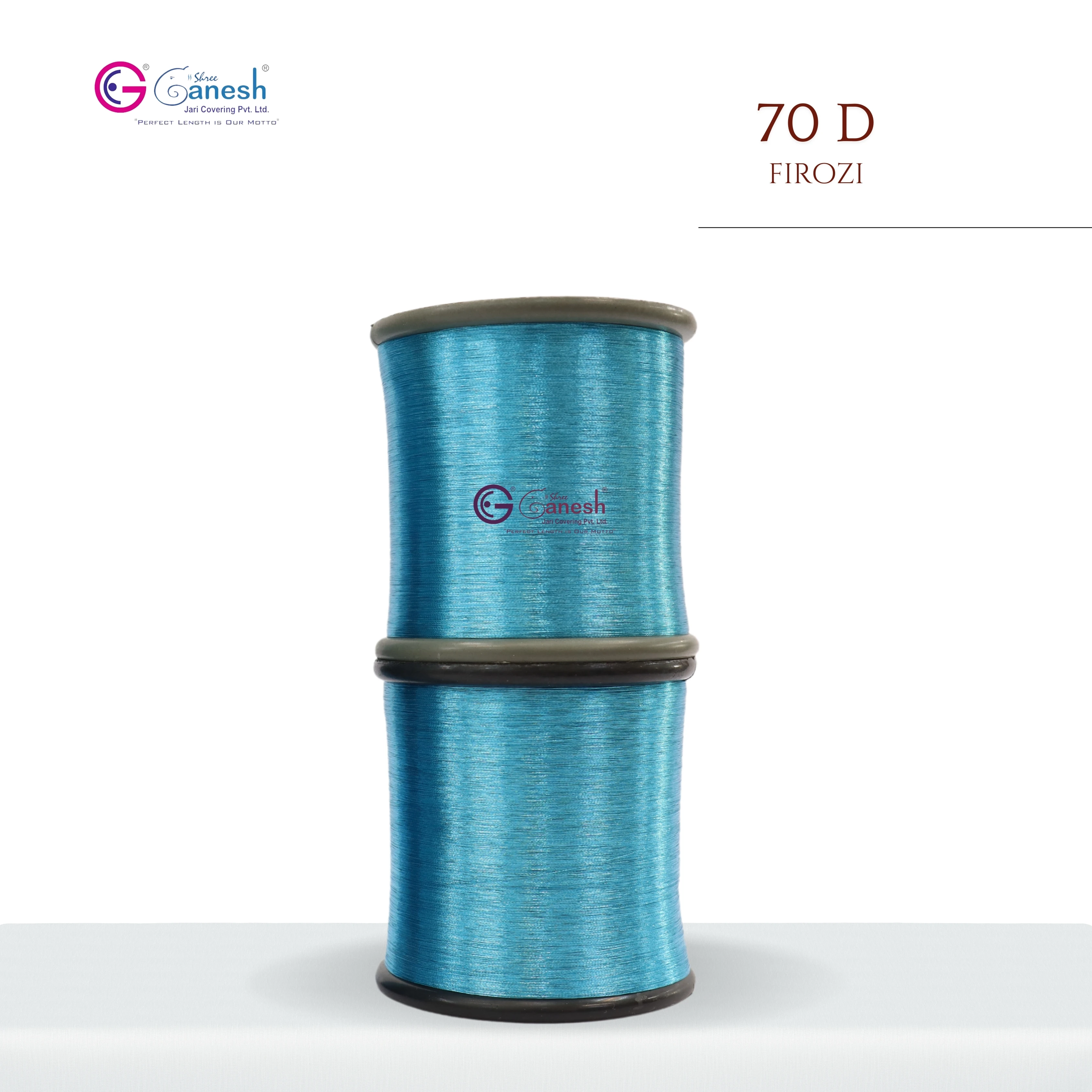 Lurex Registered High Tenacity Kasab Jari Embroidery Yarn Metallic Firozi Polyester Yarn Hand Knitting Weaving Flora Jari