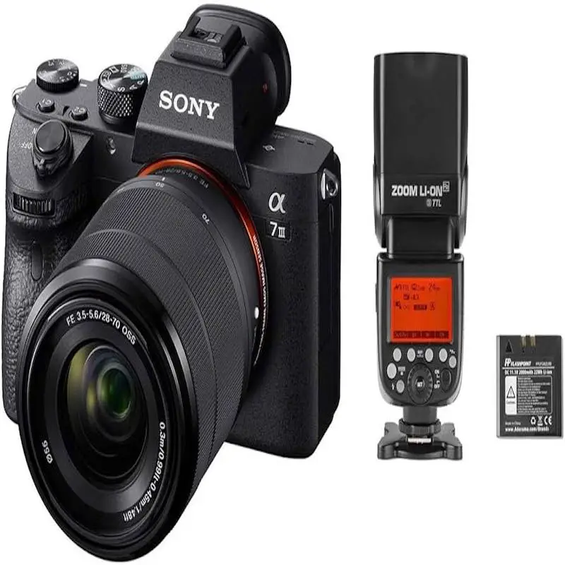 Лучшая камера Alpha a7 III (ILCEM3K/B) полнокадровая беззеркальная со сменным объективом 28-70 мм с 3-дюймовым ЖК-дисплеем