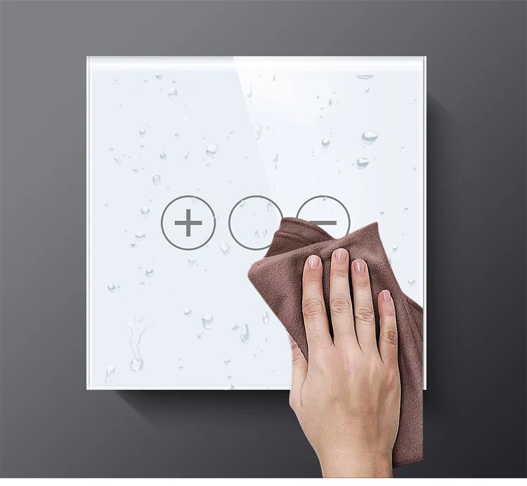 TAWOIA 90-250V Wifi Smart Switch With Anti-scratch Glass Crystal Panel smart dimmer switch