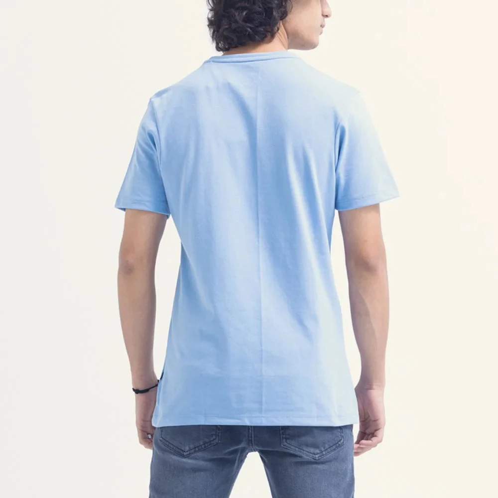 OEM Clothing manufacturers 100% cotton 140gsm lightweight printed brand logo casual t-shirts for men