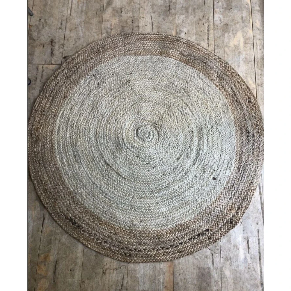 Natural Material Handmade Rugs From Jute In Round Shape Bedroom Rug Carpet Padding Gift Item Home Textiles Accessories Supplies