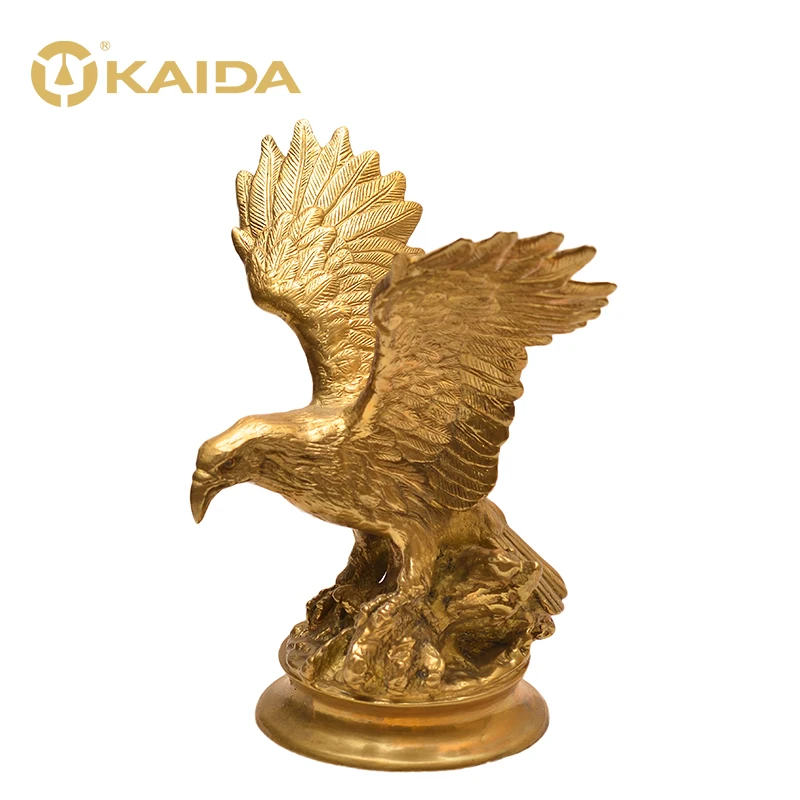 KAIDA Custom Brass Eagle Statue bronze sculpture Lost Wax Investment Casting