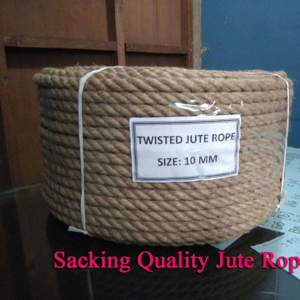 Jute Rope Standard Custom Eco-Friendly 100% Natural Jute Braided Hemp Rope Hessian Quality 14 MM Jute Rope from Bangladesh