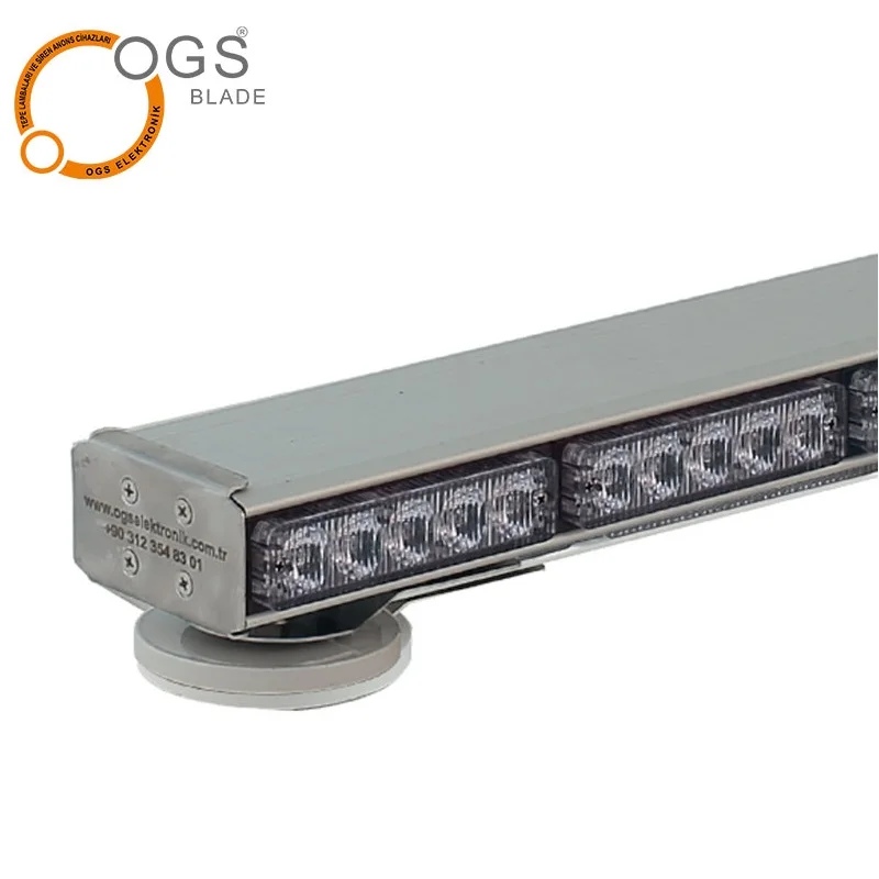 Emergency Security Vehicle Ambulance Defence Flashing Lightbar Warning Light Rechargeable 3 W Leds Strobe Light Bar Grill Light