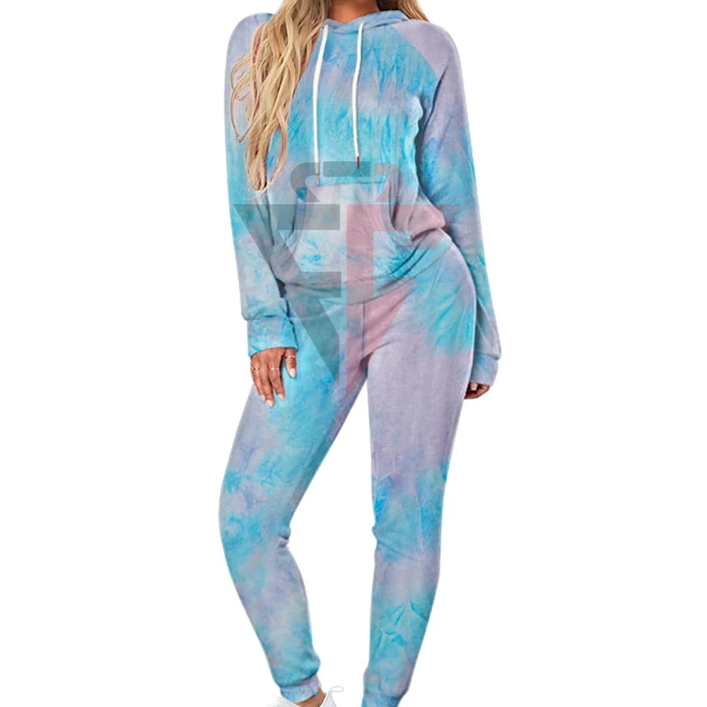 Comfortable Training & Jogging Wear Hooded Tracksuit, Women 2Pcs Solid Color Fleece Zipper Tracksuits