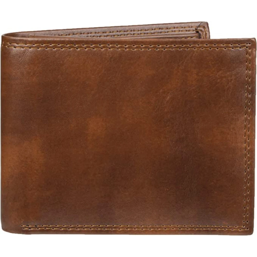 Personalized Pu Leather Id Business Card Holder 2 Fold Wallet with Metal Money Clip for Man