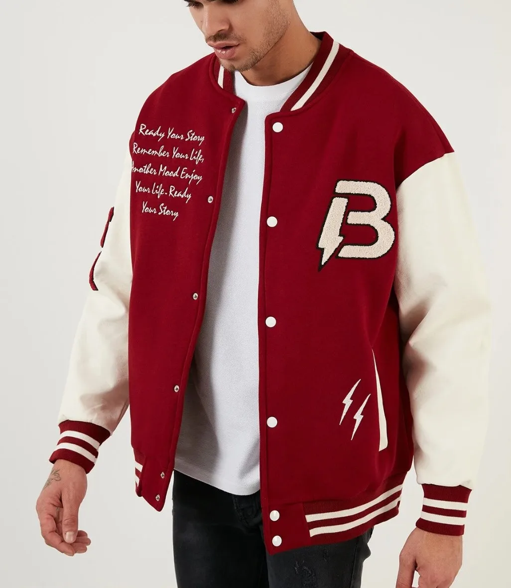 Letterman Unisex Varsity Jacket Luxury wholesale price Custom Chenille Embroidery Leather Baseball Letterman Varsity Jackets