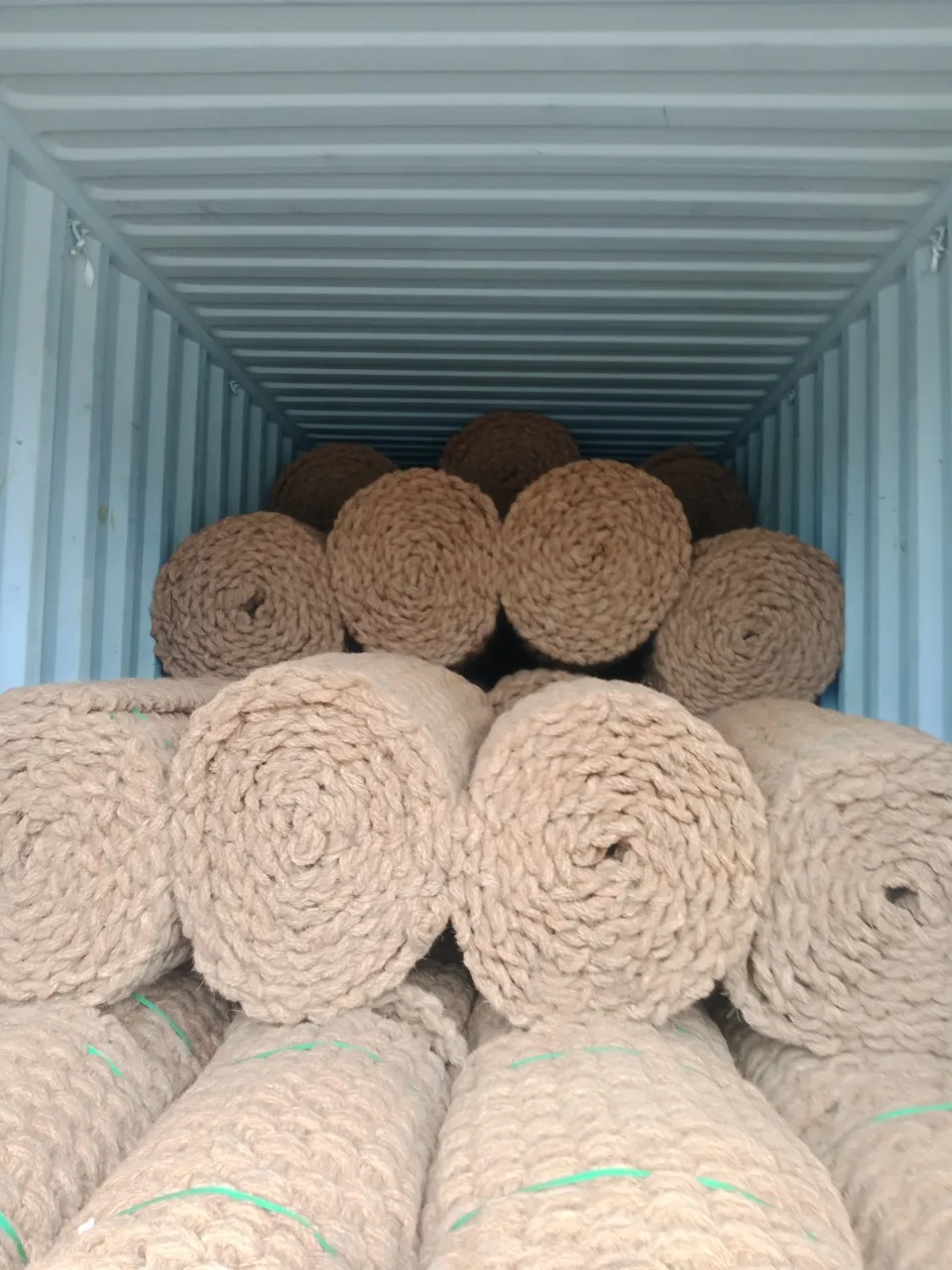 Coir Mat Roll Coconut Fiber Mat With The Length Up To 15m For Road Paving Wholesale Price