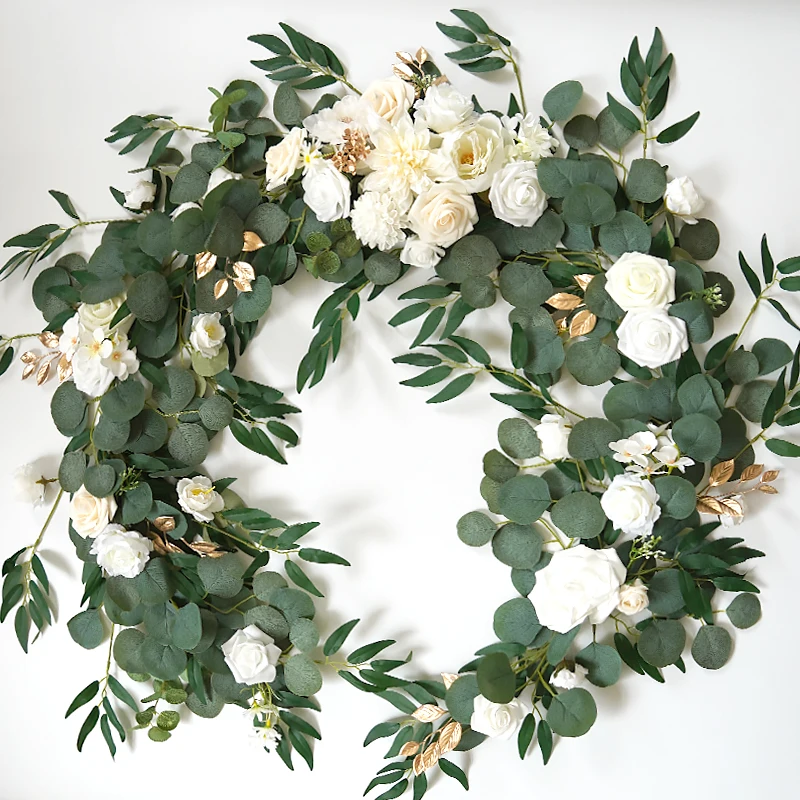 Artificial eucalyptus floral  table centerpiece artificial flower table wedding arch flower