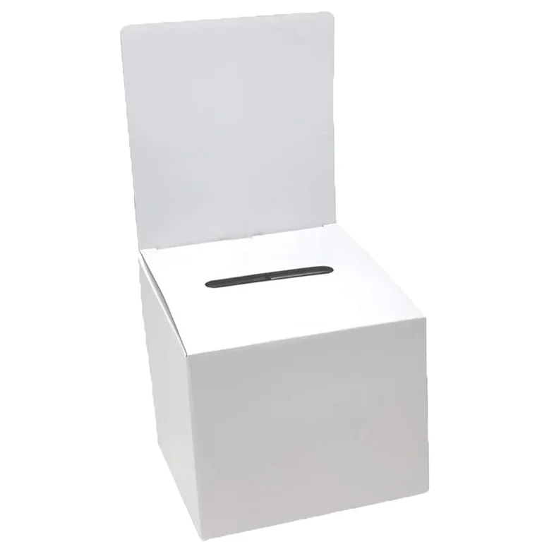 Custom Printed portable plastic voting box pp corrugated plastic  Ballot box vote boxes election