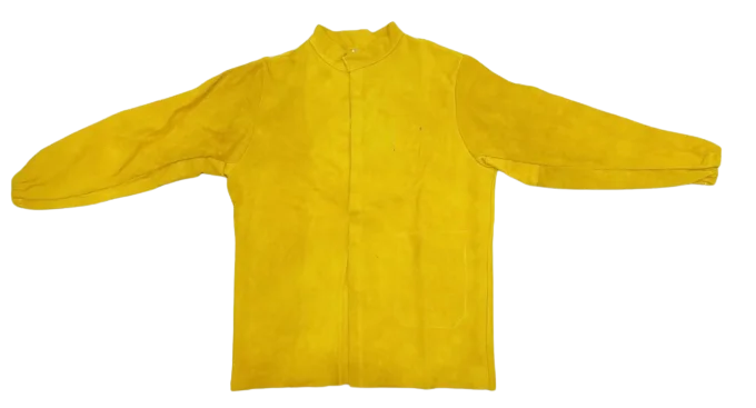 Fancy Welding Jacket Protective Fireproof Anti-Cut Suit Work Clothing Safety Features Anti-Static Heat Resistant Cotton Leather