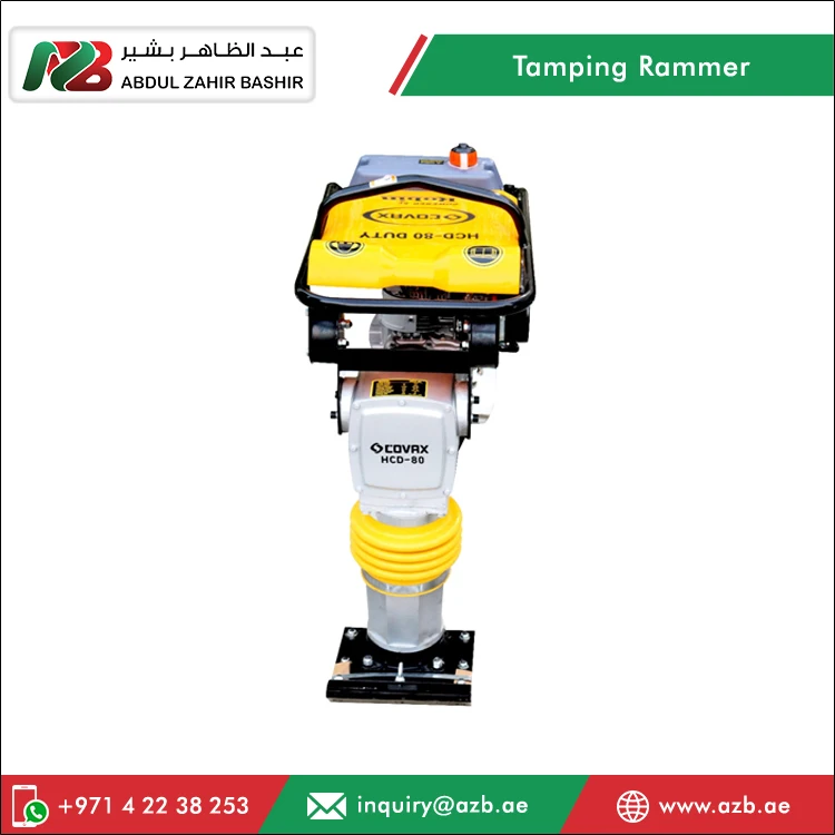 Best Performance 12000KN Impact Force Covax HCD-80+EY20 ROBIN Gasoline Tamping Rammer for Industrial and Construction Use