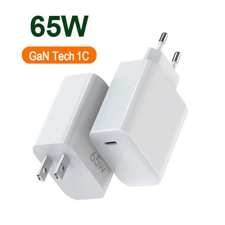 65W GaN Tech High Power Fast Charge PD 65w gan charger 1C for Type-C Laptop MacBook iPad iPhone