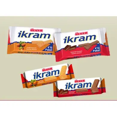 Ulker Ikram With PeanutsCream Biscuits 84 gr x 24 All Fresh Date and Quality Service From Turkey