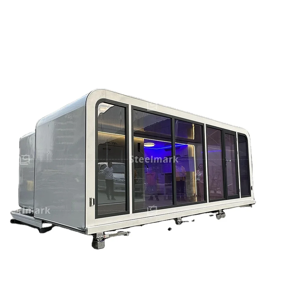 Single expandable apple cabin Travelling Outdoor Mobile apple cabin Prefab house