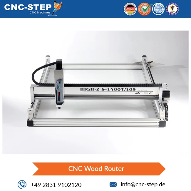 0.8-4.5 kw Spindle Motor Power Efficient Performance Industrial CNC Wood Router High-Z S-1400/T-105 from Germany