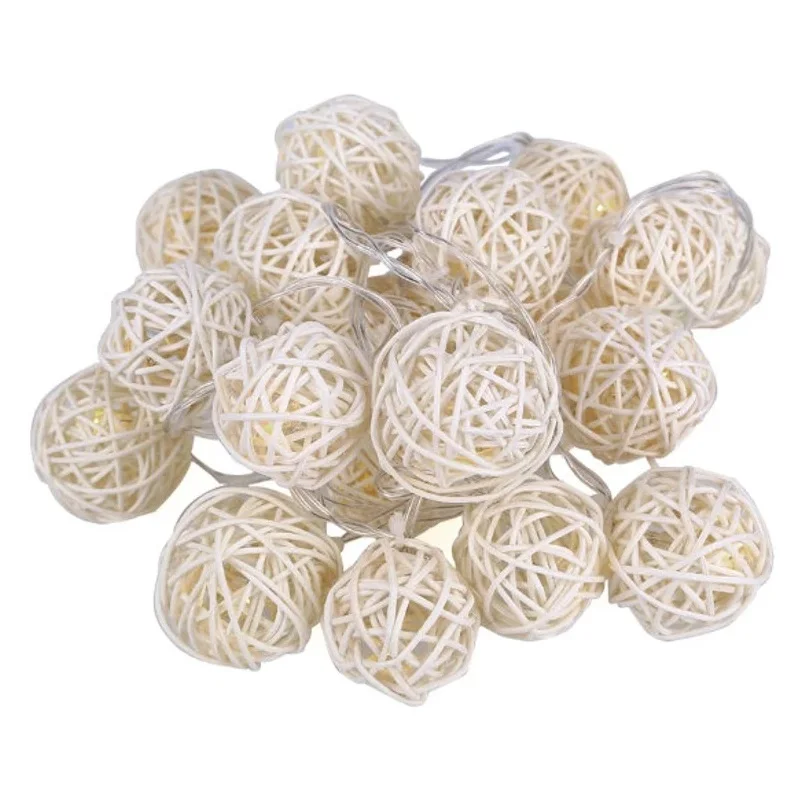 DECORATIVE LIGHTING led string light rattan ball colored round stage lights best selling product interior exterior accessories