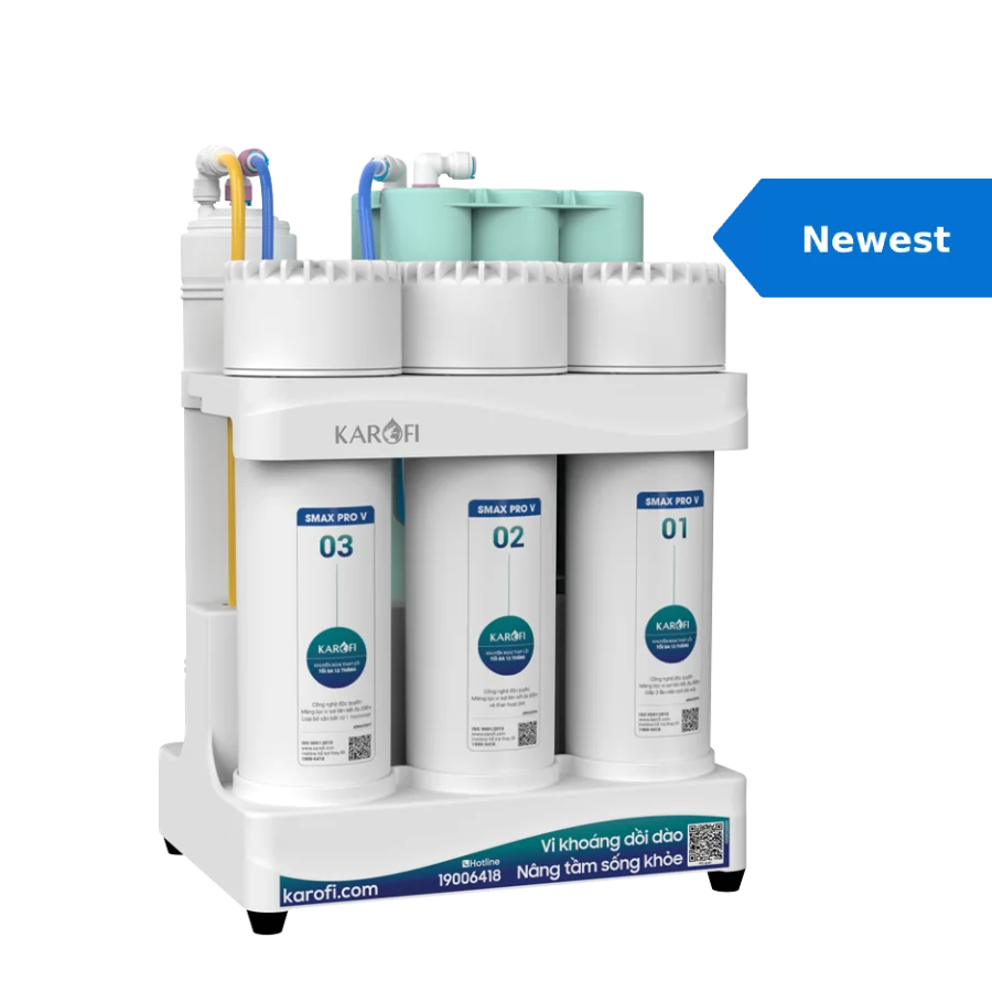 Karofi Innovative Reverse Osmosis System 10 stage RO Water Filter KAQ-U05 Pro with functional filter HP set made in Vietnam