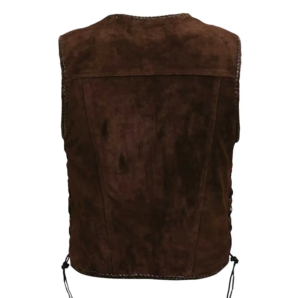 100% Genuine Suede Leather Vest For Men and Women Biker Leather Vest Quick Dry Men Fashion Style Leather Vest.