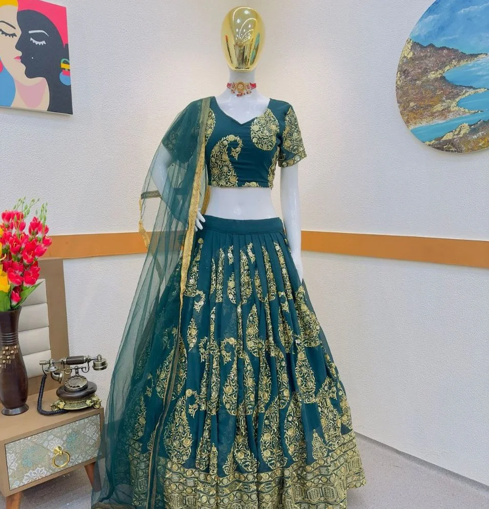 Hot Selling Designer Bridal Lehnga Choli for Wedding Party Wear Lahnga Choli India 2023 Design Buy From Indian Manufacturer